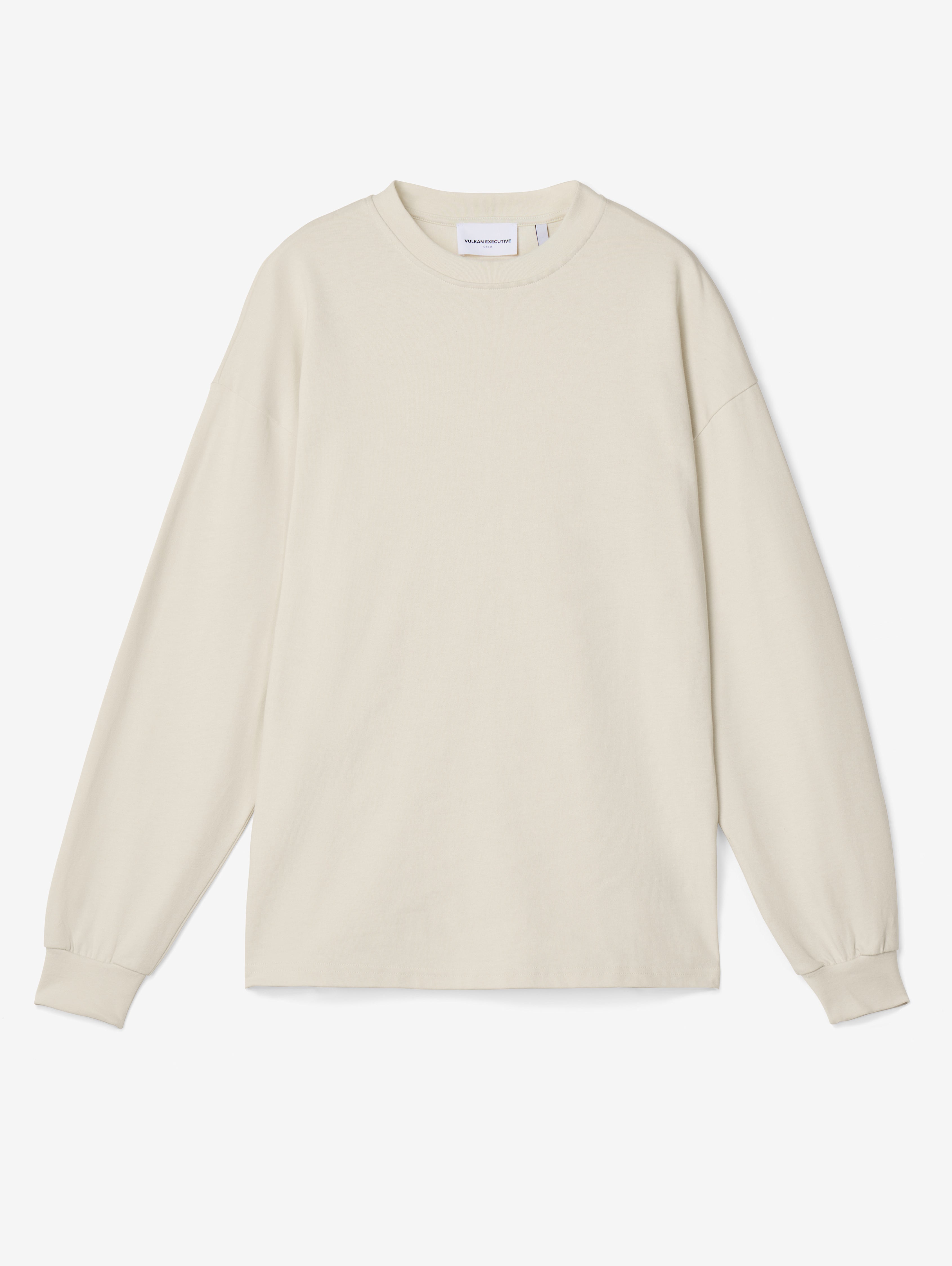 Long-sleeve T-shirt in Vintage White