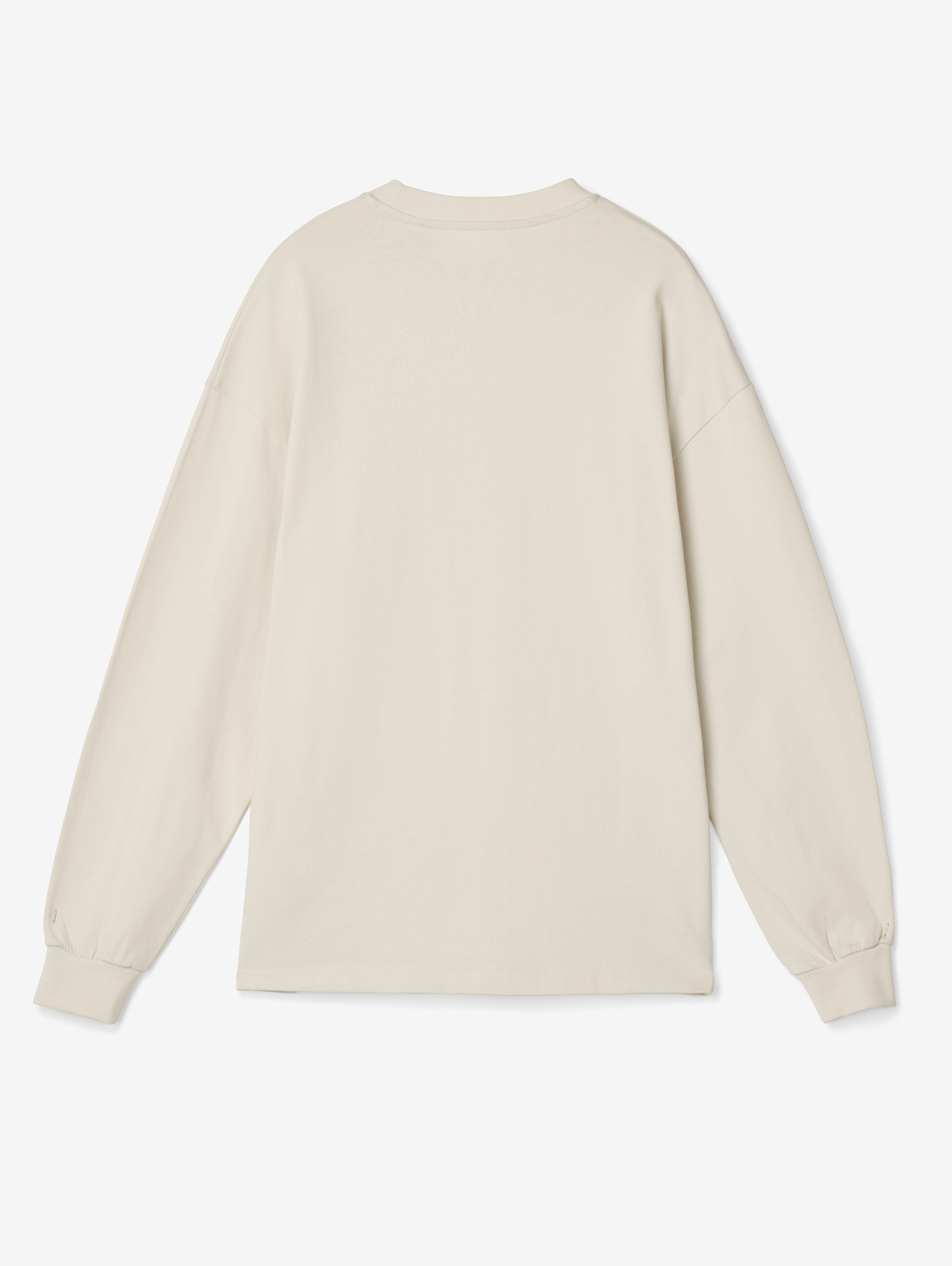 Long-sleeve T-shirt in Vintage White