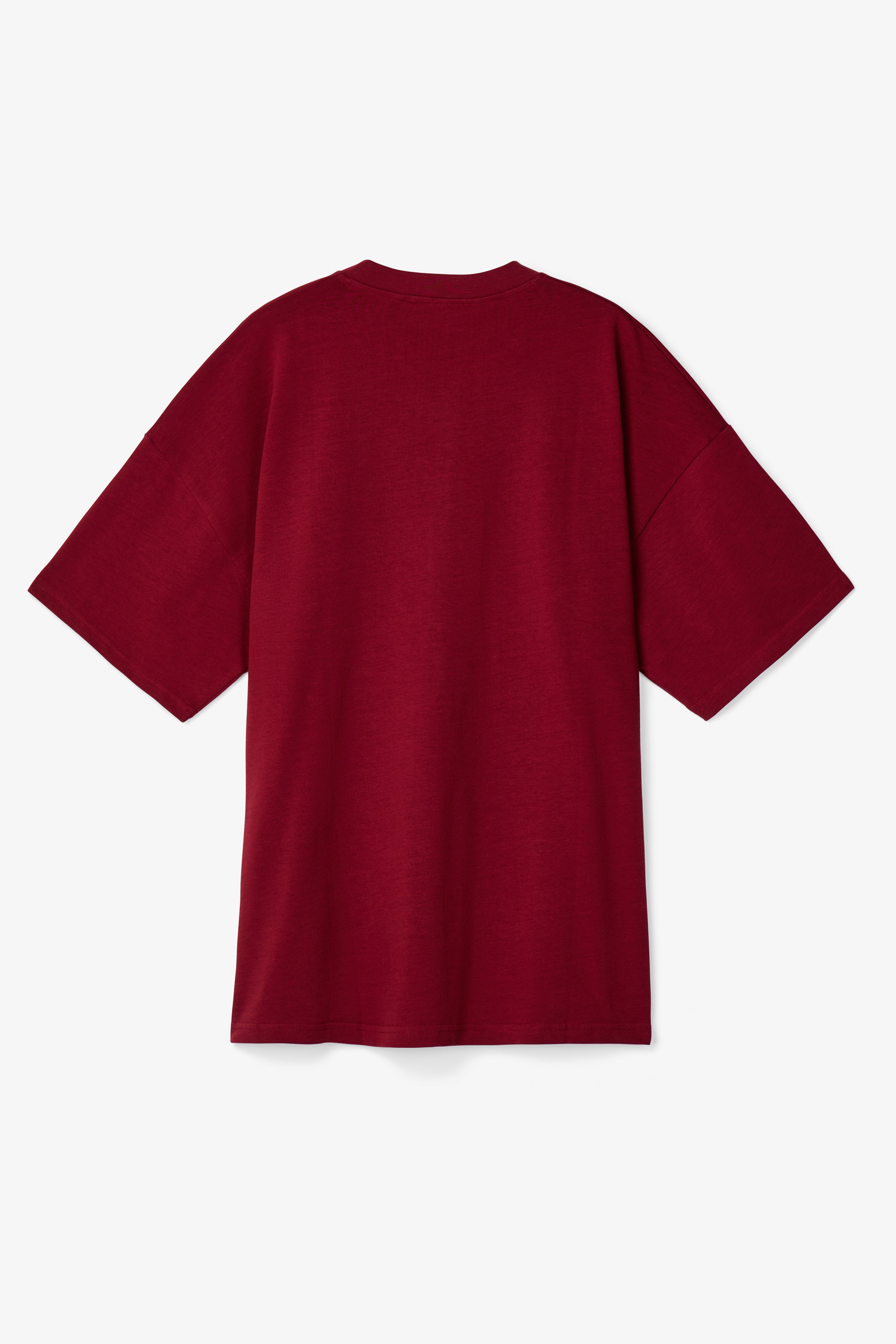 Box Fit T-shirt in Burgundy