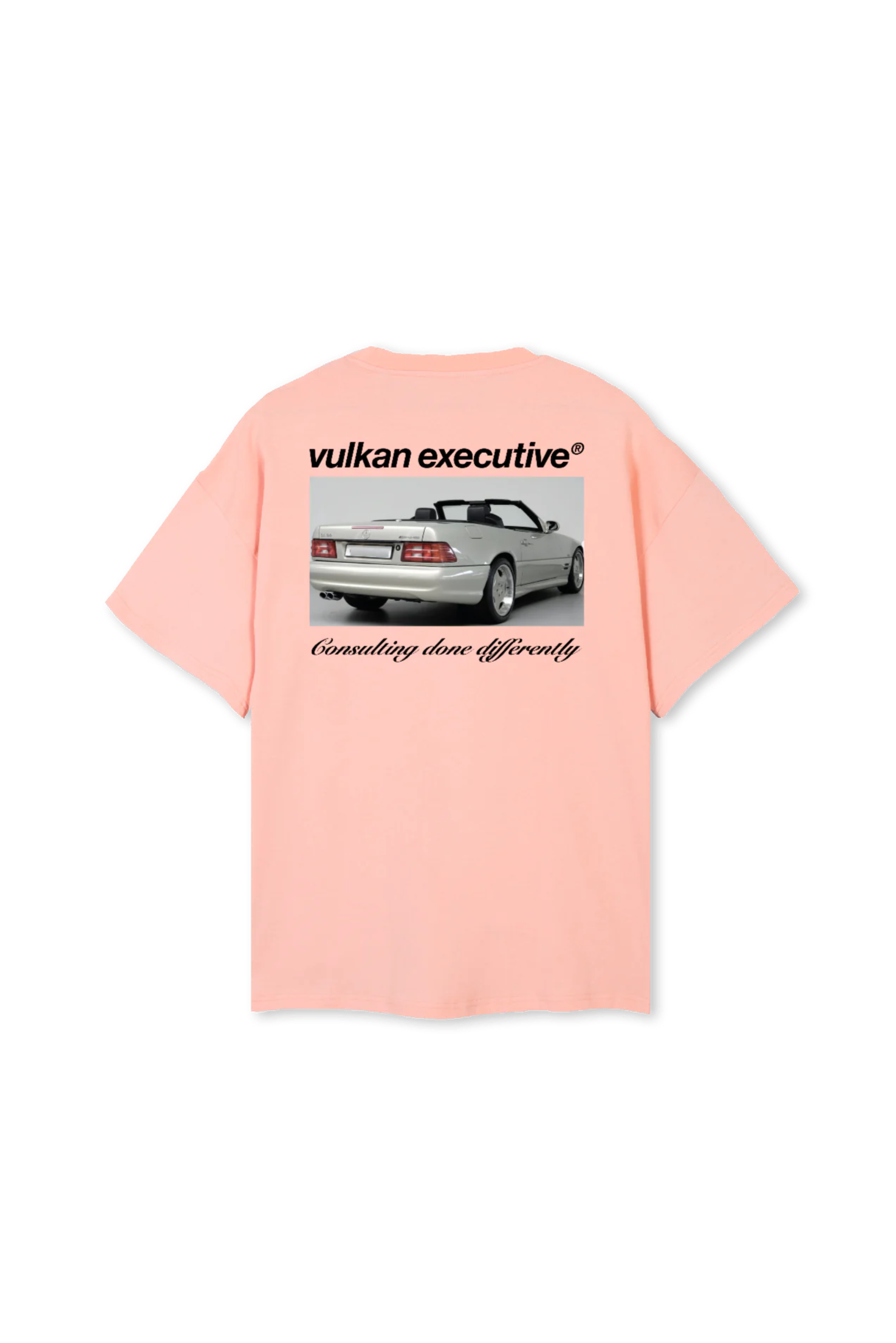 Box Fit T-shirt in Peach Pink (Benz)