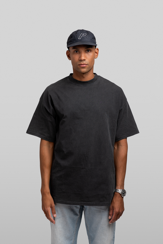 Box Fit T-shirt in Vintage Black