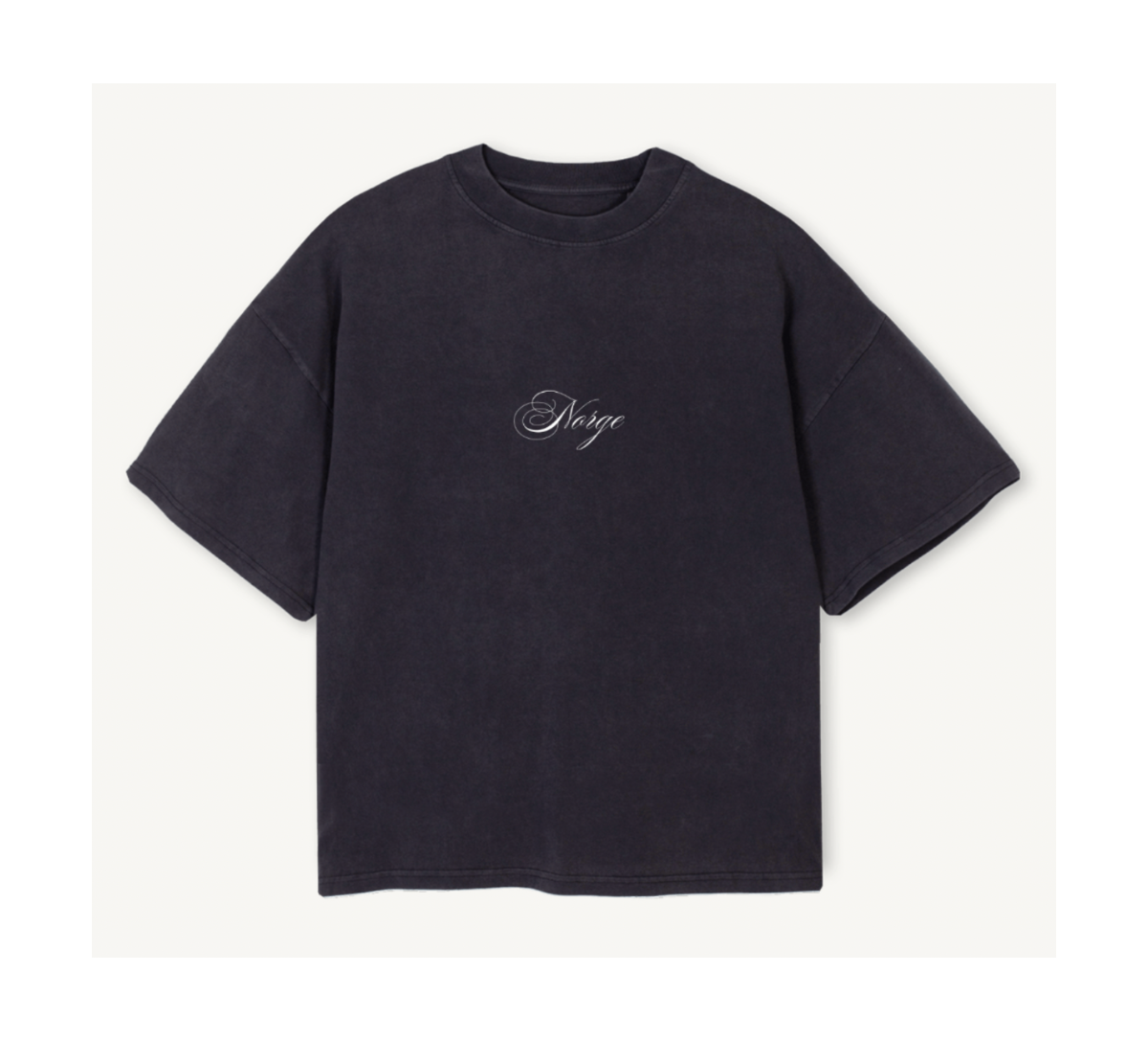 Football Heritage Cropped Boxy T-shirt in Vintage Black