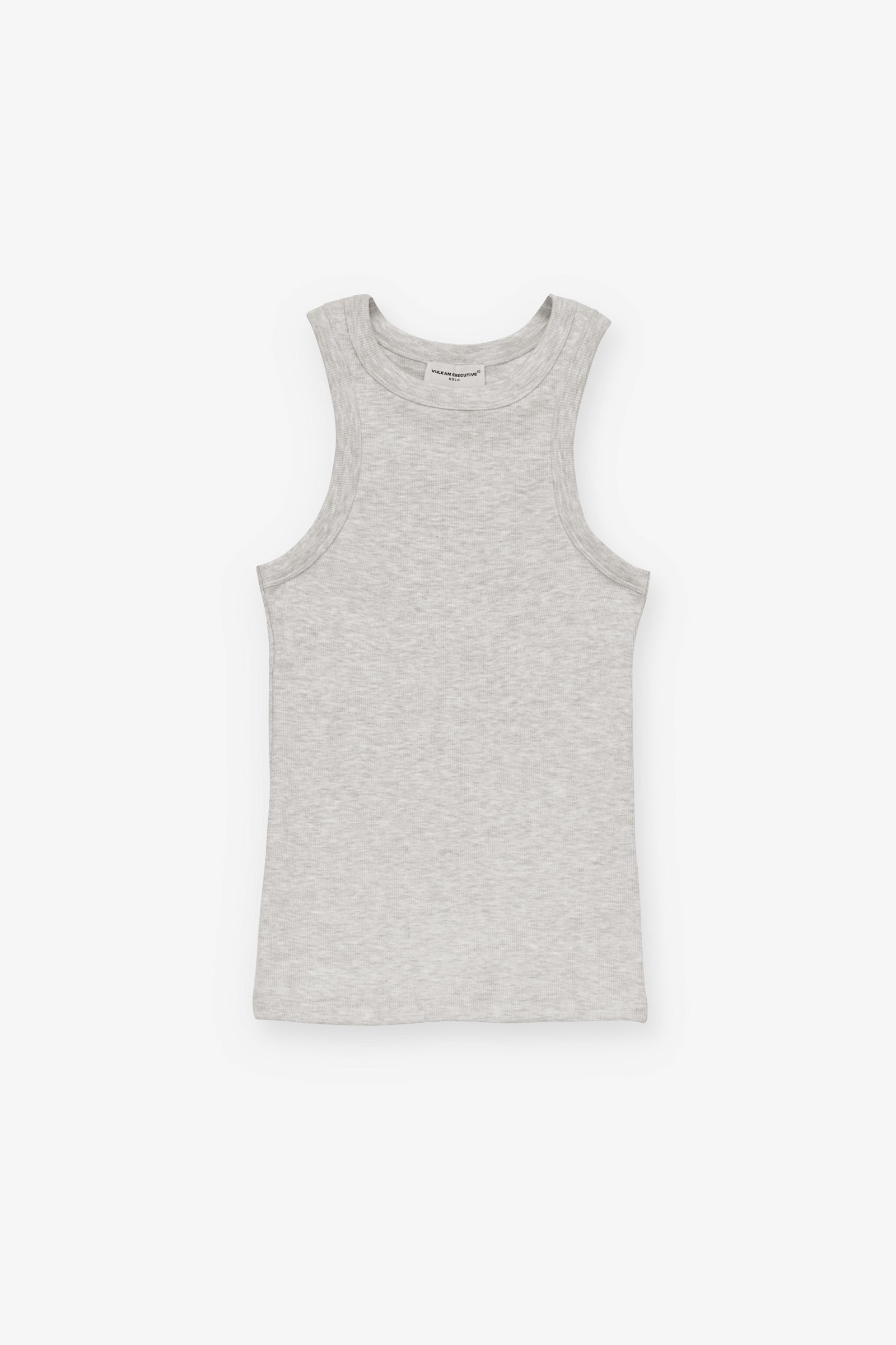 Fitted Tank Top in Light Heather Grey