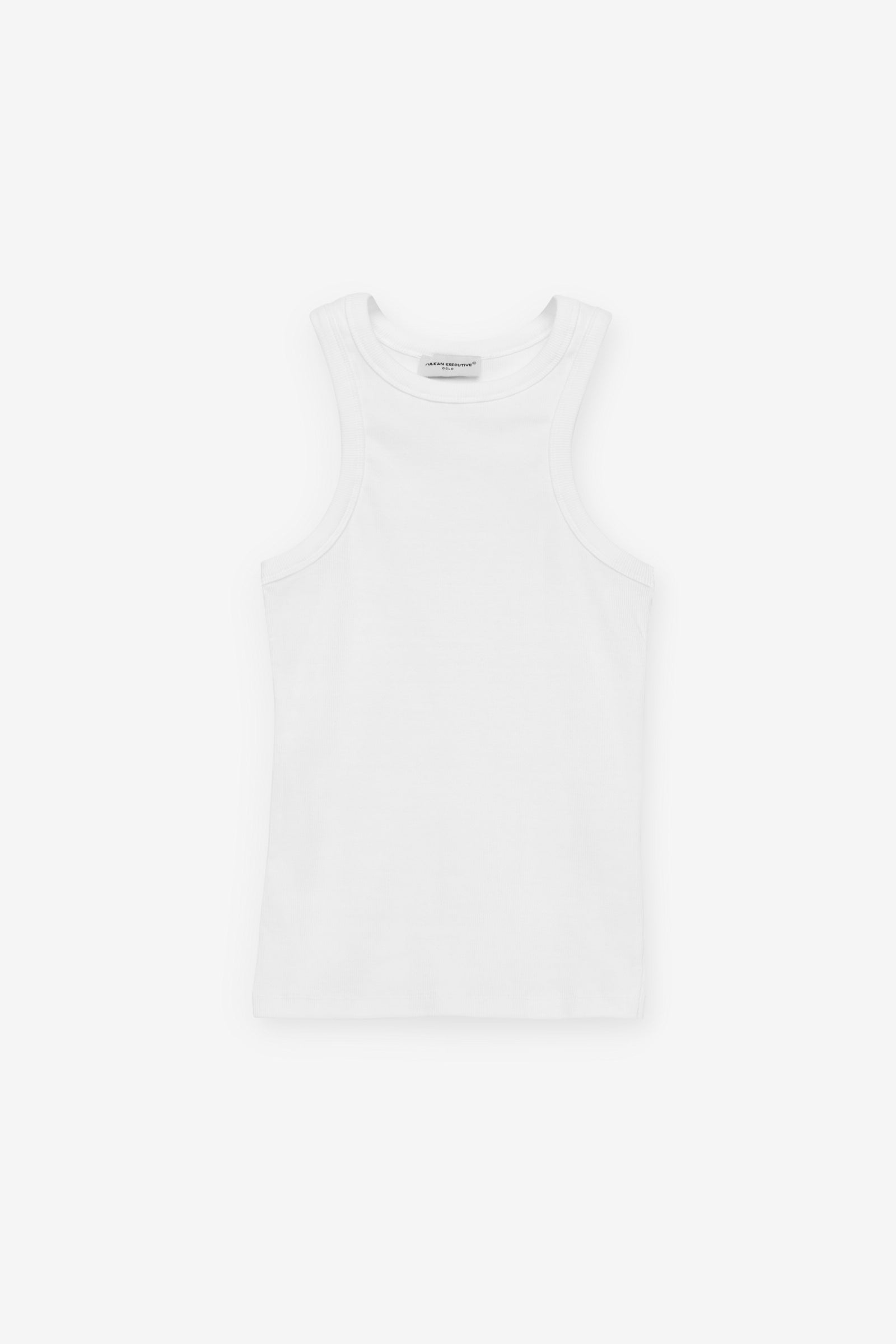 Fitted Tank Top in Optic White
