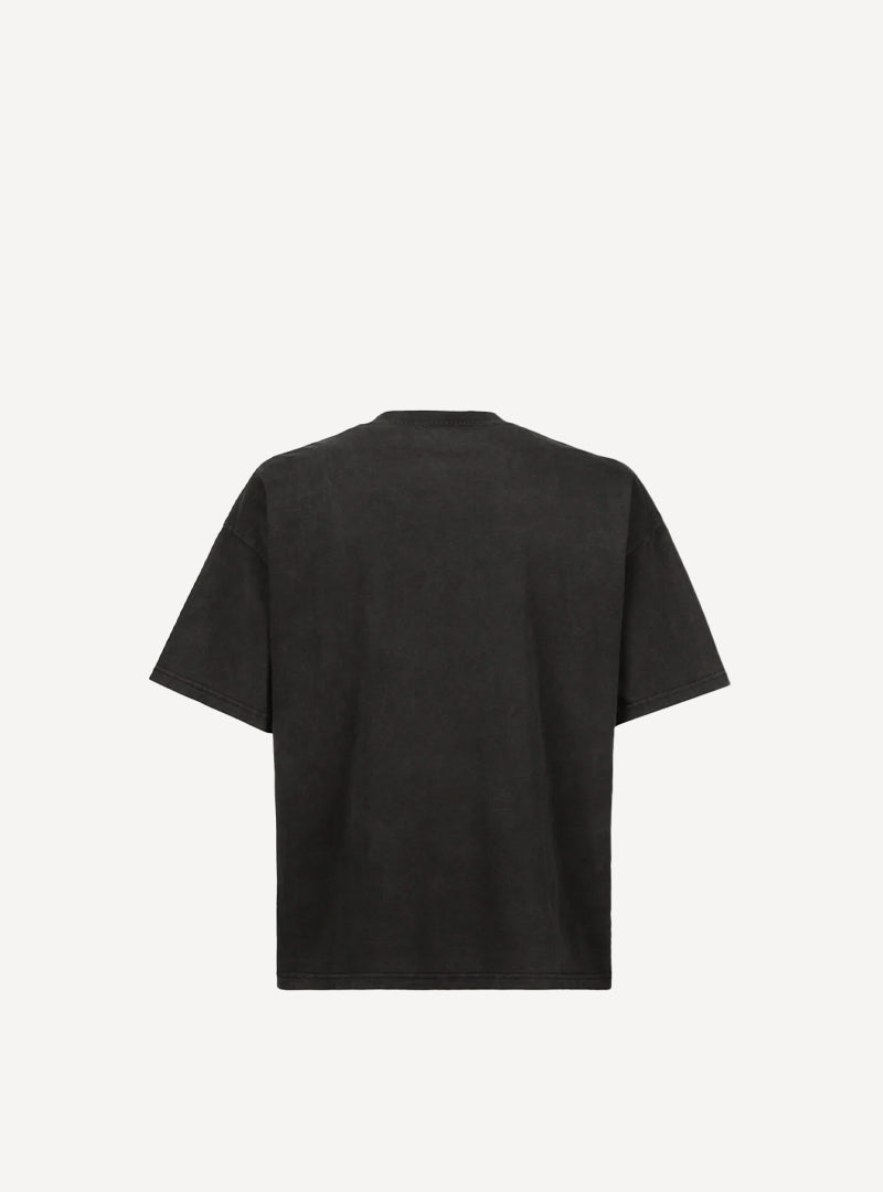 Cropped Boxy T-shirt in Vintage Black