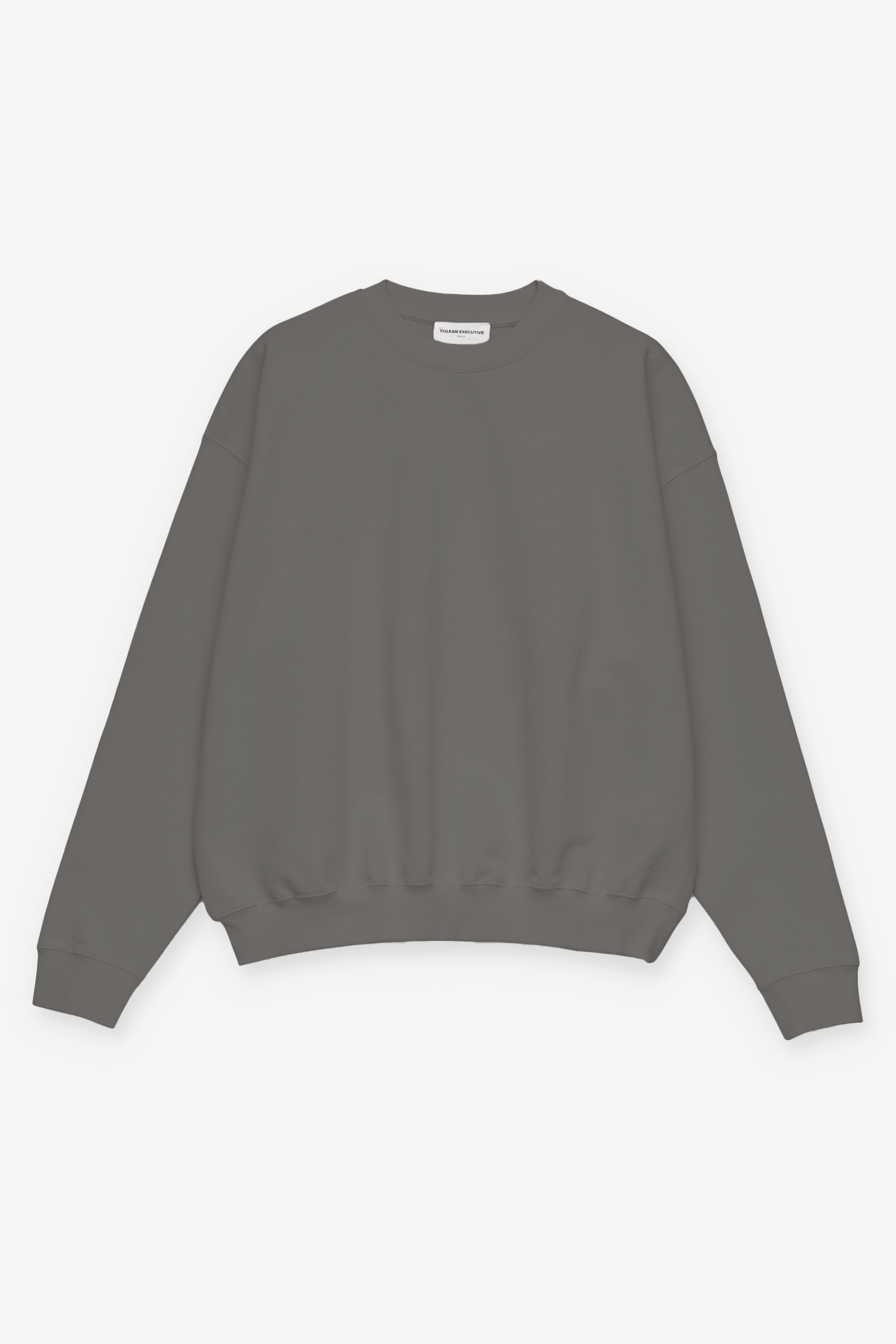 Oversized Crewneck in Vulkan Grey